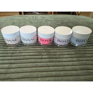 ROSSI‎ Glam Powder Dip Nail Powder Lot Honeymoon, Lady in Pink, Snow White